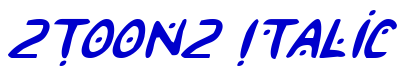 2Toon2 Italic 字体